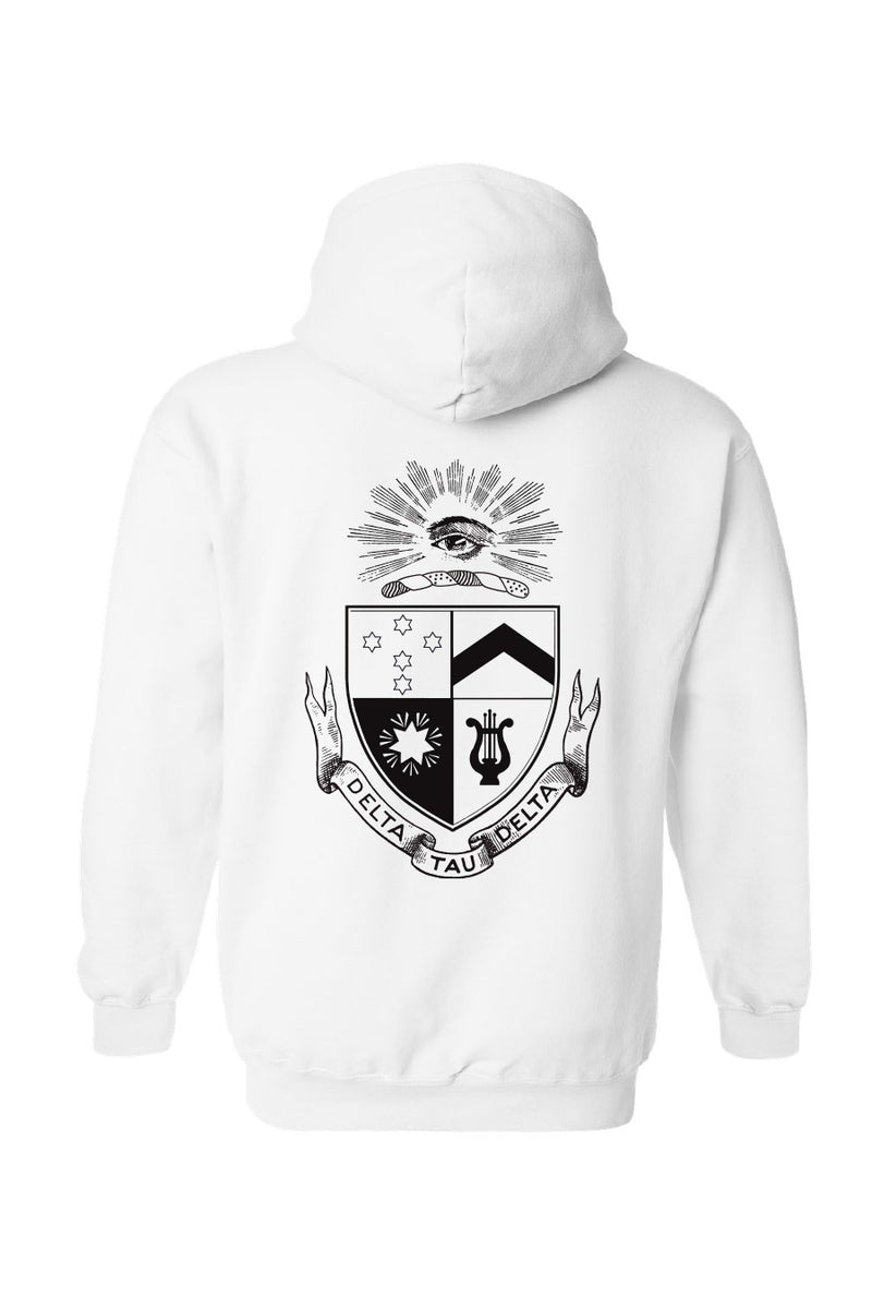Tjm plaid crest hoodie Clearance