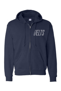 Not Your Average Delts Zip Up Hoodie