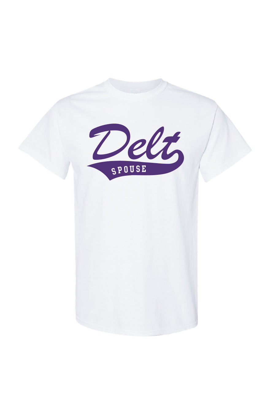 White and Purple Delt Spouse T-Shirt