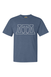 DTD Open Boxed Letters Tee